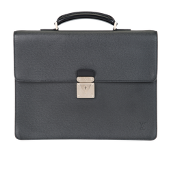Moskova Briefcase, Leather, Black, BA1005, 2*